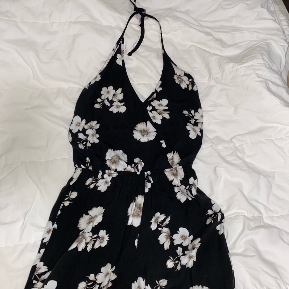 Brandy Melville Floral Halter Jumpsuit - Picture 2 of 2